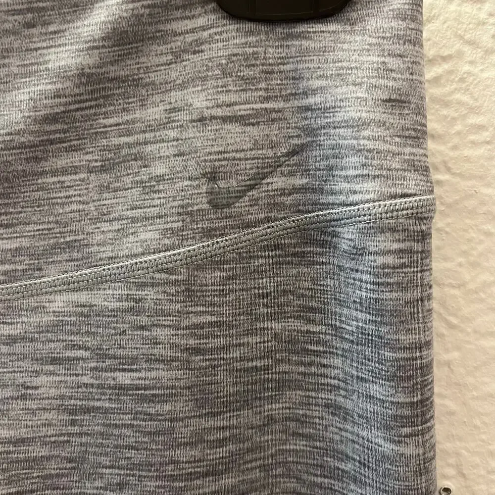 Nike Dri-FIT Heather Gray Training Leggings Women’s M High-Rise Activewear - Picture 5 of 5
